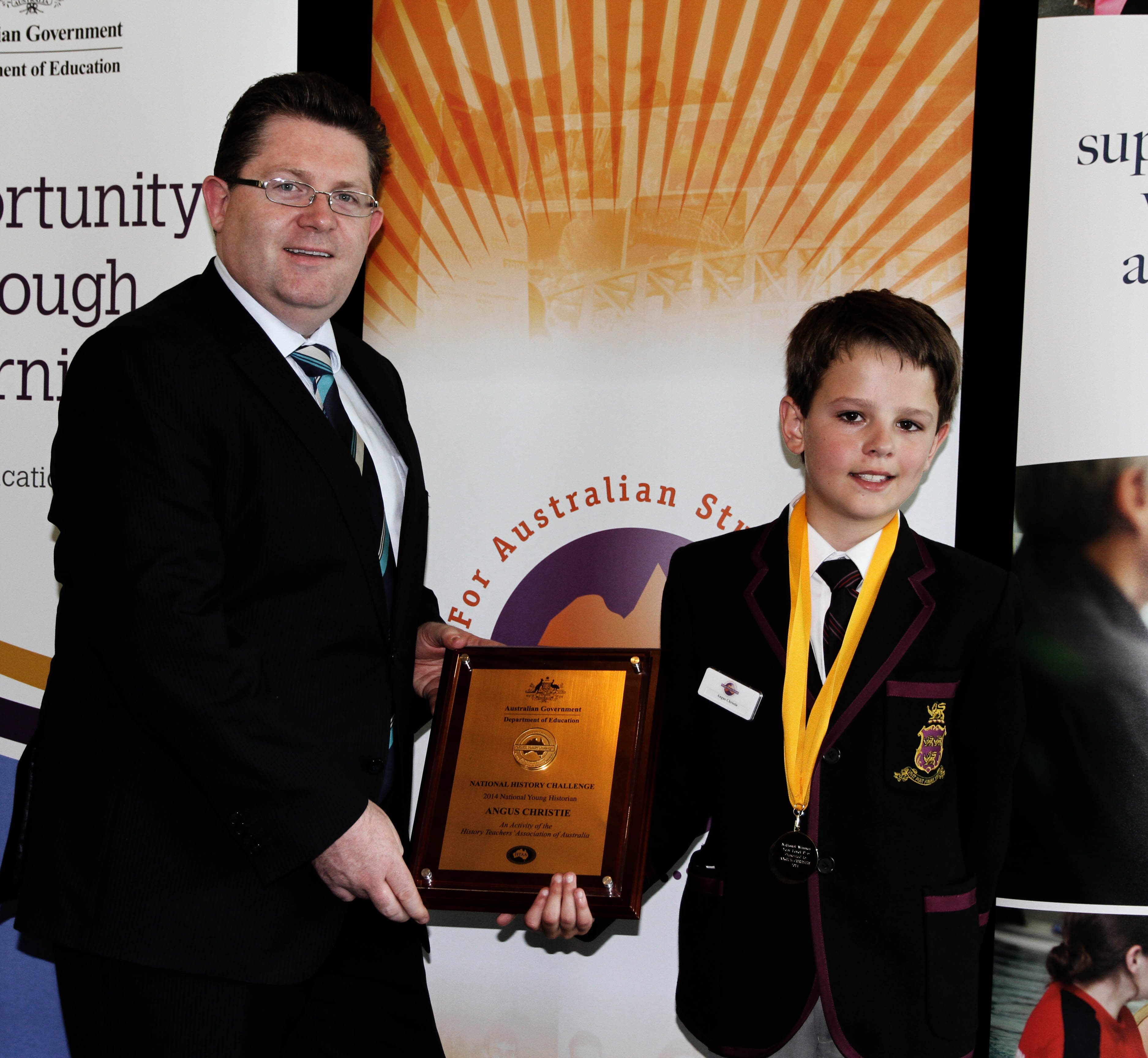 Media release – Tasmanian year 5 student named Australian Young Historian of the Year