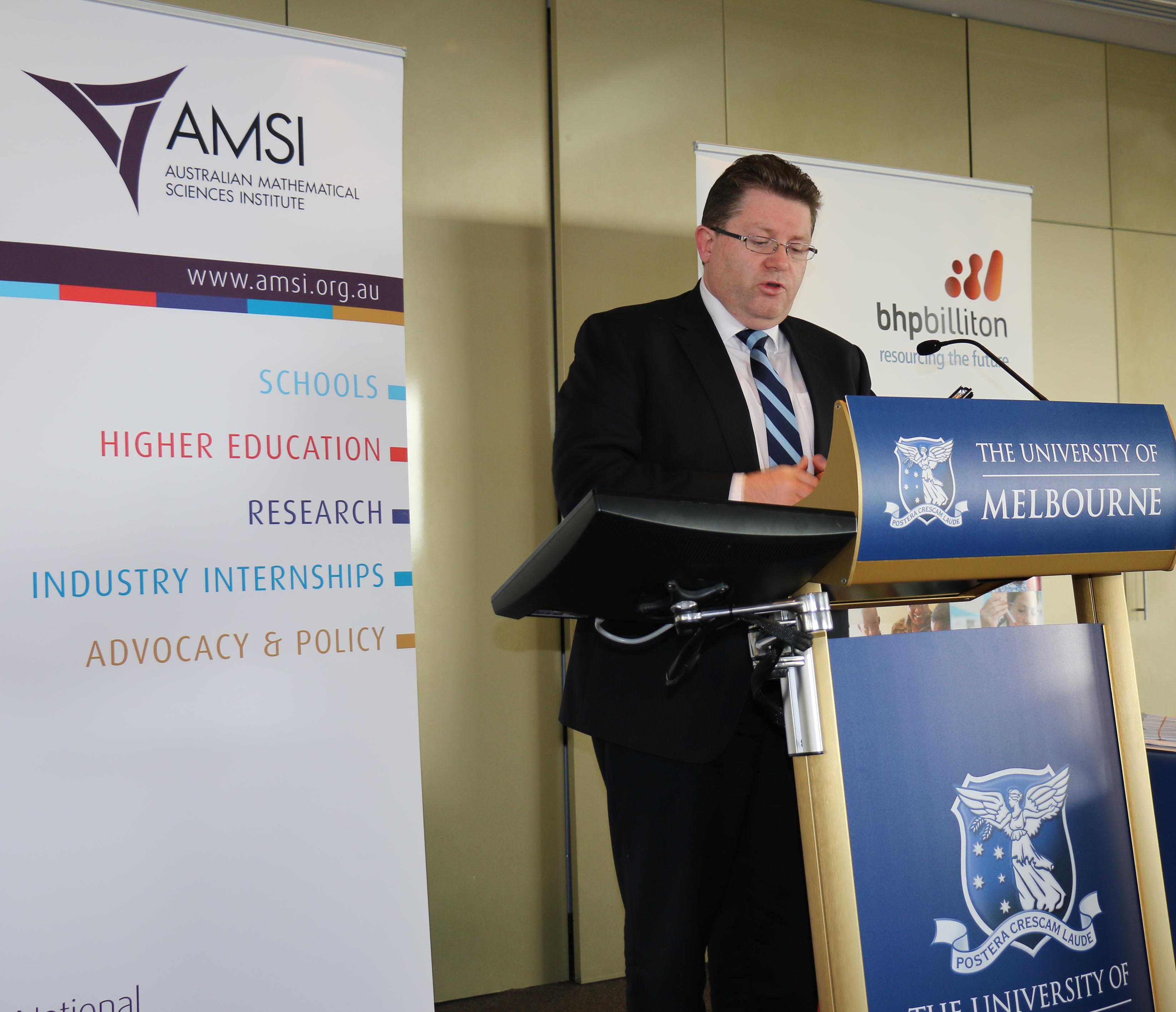 Speech – BHP Billiton Foundation and Australian Mathematical Science Institute launch of the Choose Maths programme – Melbourne University